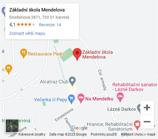 Odkaz do Google na mapu školy