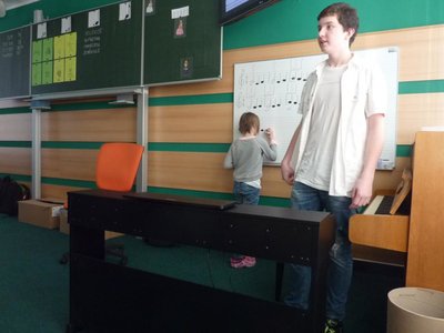 Deváťáci učiteli