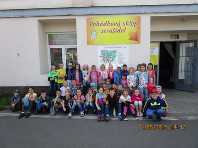 družina ve Sklepě strašidel