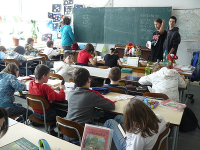 Deváťáci učiteli 2010