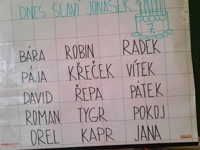 Jonášek slaví:)