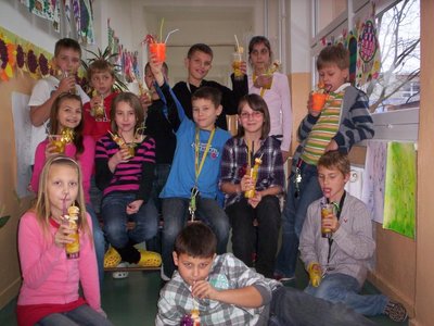 Míchání vitamínových drinků