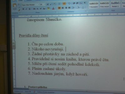 Dílna čtení nanečisto