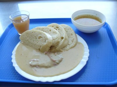 Obrázek 111578 polévka oceán,
  hamburská vepř.kýta,houskový knedlík,mošt 100% 
