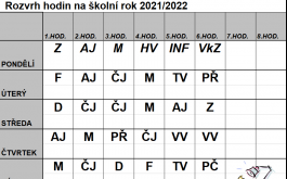 Titulní obrázek k příspěvku ROZVRH HODIN 6.B