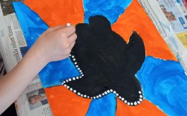 Titulní obrázek k příspěvku Austrálie - dot painting